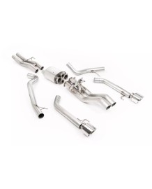 Ligne d'échappement inox Cat-Back à valves MILLTEK pour FORD F150 RAPTOR 3.5 V6 EcoBoost Gen3 (2022+)