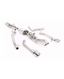 Ligne d'échappement inox Cat-Back à valves MILLTEK pour FORD F150 RAPTOR R 5.2 V8 Supercharged Gen3 (2023+)