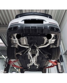 Echappement inox CAPRISTO pour MERCEDES AMG GT63S X290 4 Portes (2019+) - Ligne Cat/Fap-Back à valves Race +