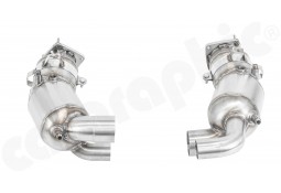 Catalyseurs/FAP sport inox CARGRAPHIC pour Porsche 991.2 Carrera +4 +S +GTS 3,0T PSE avec FAP (2019+)