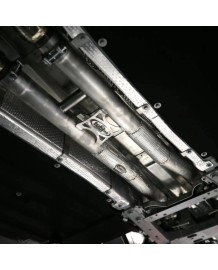 Ligne d'échappement inox à valves TUBI STYLE pour FERRARI PUROSANGUE