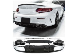 Diffuseur look C63S AMG pour Mercedes Classe C C205 Coupé Pack AMG (2014-2020)