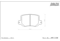Plaquettes de freins Arrière ENDLESS MX72 pour ALPINE A110 Plaquettes de freins Arrière ENDLESS MX72 pour ALPINE A110