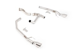 Silencieux d'échappement inox MILLTEK pour FORD Ranger 3.0 V6 TDCI T9 240ch Diesel (2023+)(look Raptor)