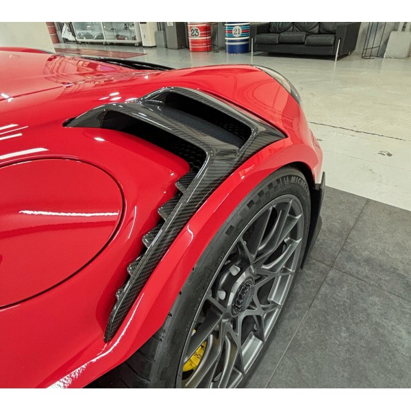 Prises d'air d'ailes avant Carbone DB Carbon pour Porsche 992.1 GT3 RS (2022+)