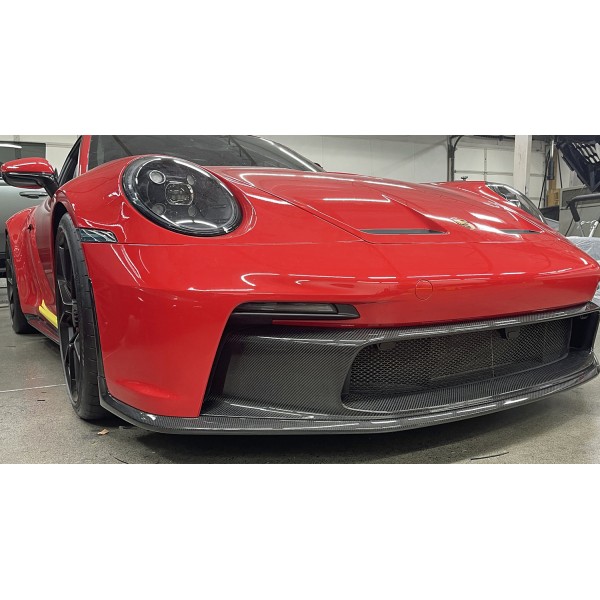 Insert pare-chocs avant Carbone DB Carbon pour Porsche 992.1 GT3 + Touring (2021-2024)