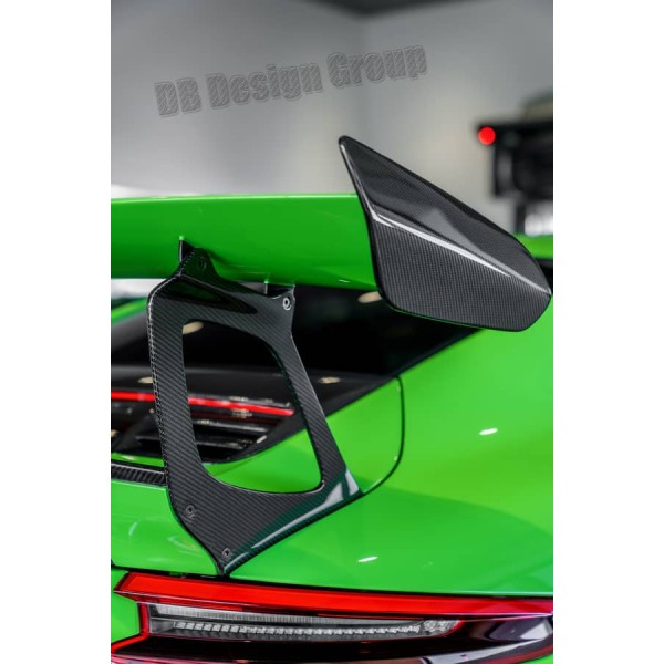 Caches latéraux carbone de becquet DB Carbon pour PORSCHE 991.2 GT3 RS (2018+)
