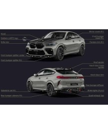 Kit carrosserie LARTE DESIGN pour BMW X6M F96 COMPETITION (2019-2023)