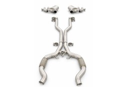 Echappement inox BRABUS pour Mercedes SL63 AMG R232 (2022+)-Ligne Fap-Back à valves