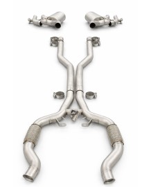 Echappement inox BRABUS pour Mercedes SL63 AMG R232 (2022+)-Ligne Fap-Back à valves
