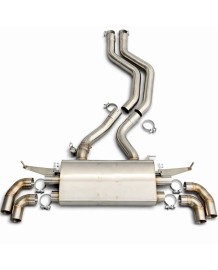 Echappement inox BRABUS pour Range Rover P530 P615 Type LK/L460 -Ligne Fap-Back à valves