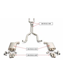 Echappement BRABUS Mercedes AMG GT 63 S E Performance Coupe X290 (2022+)-Ligne à valves
