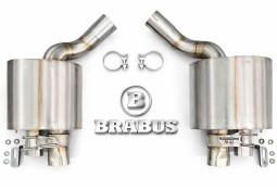Echappement inox BRABUS pour BENTLEY Continental GT / GTC Speed II (2024+)-Silencieux à valves