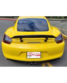 Becquet arrière Ducktail GT4 Style Carbone SFORZA pour PORSCHE 981 Cayman