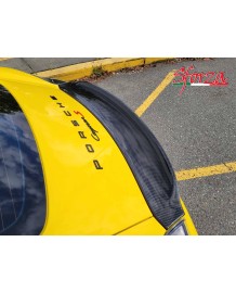Becquet arrière Ducktail GT4 Style Carbone SFORZA pour PORSCHE 981 Cayman