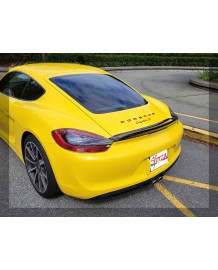Becquet arrière Ducktail GT4 Style Carbone SFORZA pour PORSCHE 981 Cayman