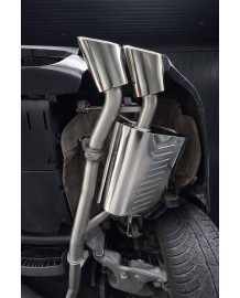 Echappement inox EISENMANN pour BMW M5 E60-Ligne cat-back à à valves (sorties ovales)