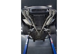 Echappement inox EISENMANN pour BMW M5 E60-Ligne cat-back à à valves (sorties ovales)