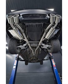 Echappement inox EISENMANN pour BMW M5 E60-Ligne cat-back à à valves (sorties ovales)