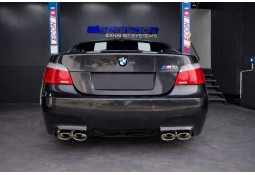 Echappement inox EISENMANN pour BMW M5 E60-Ligne cat-back à à valves (sorties ovales)