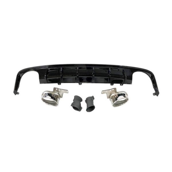 Diffuseur arrière look RS6 C8 pour Audi A6 C8 Avant/Berline S-Line (2019-2021)