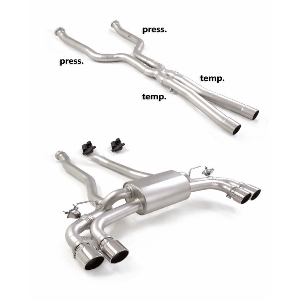 Ligne d'échappement inox Cat-back à valves RAGAZZON pour BMW M5 G90 G99