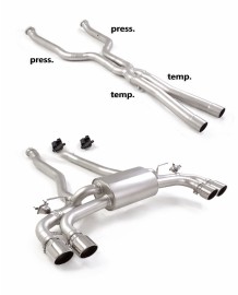 Ligne d'échappement inox Cat-back à valves RAGAZZON pour BMW M5 G90 G99