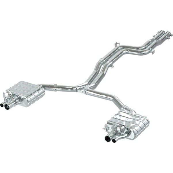 Echappement inox CAPRISTO pour AUDI RS6 C7 4G (2013-2019) - Ligne Cat-Back à valves Homologuée