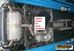 Suppression de silencieux intermédiaire inox RAGAZZON pour VW Golf 8/8.5 GTI + Clubsport (2020+)