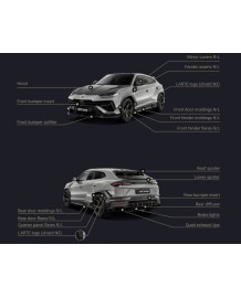 Kit carrosserie LARGENDA LARTE DESIGN pour LAMBORGHINI URUS S / PERFORMANTE (2022-2026)
