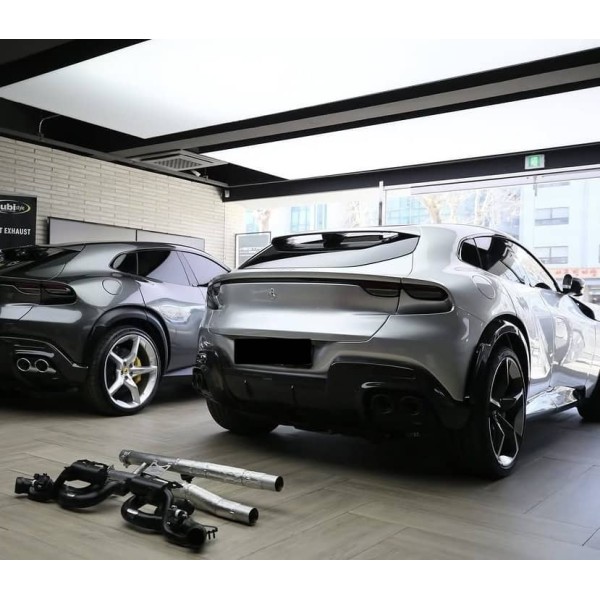 Ligne d'échappement inox à valves TUBI STYLE pour FERRARI PUROSANGUE