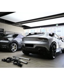 Ligne d'échappement inox à valves TUBI STYLE pour FERRARI PUROSANGUE