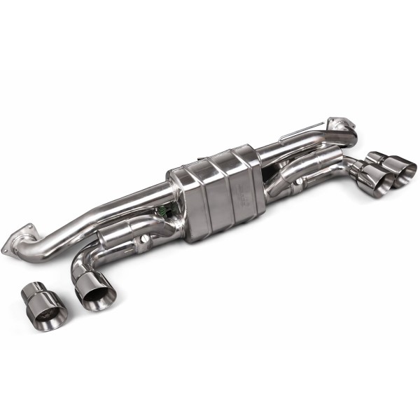 Silencieux d'échappement inox à valves CAPRISTO pour PORSCHE 991.1 S GTS Silencieux d'échappement inox à valves CAPRISTO pour PORSCHE 991.1 S GTS