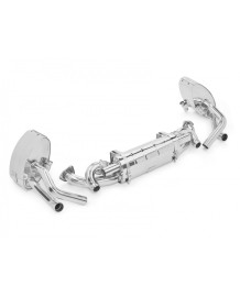 Echappement inox TUBI STYLE Porsche 991.1 Carrera S / 4S (2012-2016) - Silencieux à valves + Latéraux