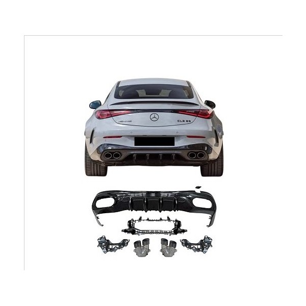 Diffuseur look CLE 53 AMG pour Mercedes CLE C236/A236 Coupé/Cabriolet Pack AMG (2024+)