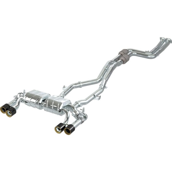 Echappement inox CAPRISTO pour BMW M2 Competition + CS F87N (2018+) - Ligne Cat-Back à valves