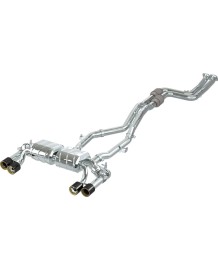 Echappement inox CAPRISTO pour BMW M2 Competition + CS F87N (2018+) - Ligne Cat-Back à valves