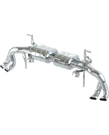 Silencieux d'échappement inox à valves CAPRISTO pour AUDI R8 V10 / V10 PLUS 4S (2015-2018)(Homologué)