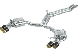 Echappement inox CAPRISTO pour AUDI RS4 B9 (2017+) - Ligne Cat/Fap-Back à valves