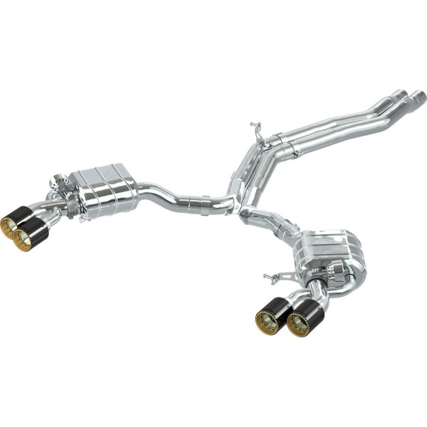 Echappement inox CAPRISTO pour AUDI RS4 B9 (2017+) - Ligne Cat/Fap-Back à valves