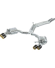 Echappement inox CAPRISTO pour AUDI RS4 B9 (2017+) - Ligne Cat/Fap-Back à valves