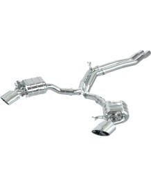 Echappement inox CAPRISTO pour AUDI RS4 B9 (2017+) - Ligne Cat/Fap-Back à valves