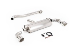 Ligne d'échappement inox FAP-Back à valves MILLTEK pour TOYOTA Yaris GR 1,6T Génération 2 (2024+)(Homologuée)