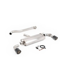 Ligne d'échappement inox FAP-Back à valves MILLTEK pour TOYOTA Yaris GR 1,6T Génération 2 (2024+)(Homologuée)