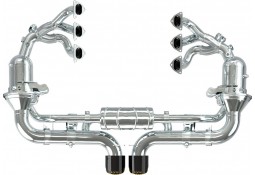 Ligne complète d'échappement inox CAPRISTO pour PORSCHE 992.2 GT3 + Touring (2025+)