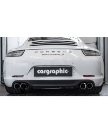 Echappement inox CARGRAPHIC pour PORSCHE 991.1 Carrera 2 4 2S 4S 3.4/3.8 - Silencieux à valves