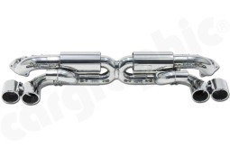 Echappement inox CARGRAPHIC pour PORSCHE 991.1 Carrera 2 4 2S 4S 3.4/3.8 - Silencieux à valves