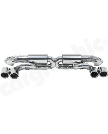 Echappement inox CARGRAPHIC pour PORSCHE 991.1 Carrera 2 4 2S 4S 3.4/3.8 - Silencieux à valves