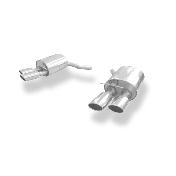 Echappement inox FOX pour BMW Série 6 645i / 650i (E63/E64) -Silencieux 4 Sorties