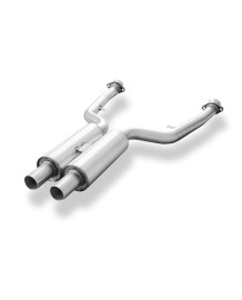 Echappement inox FOX pour BMW Série 6 645i / 650i (E63/E64): Silencieux intermédiaire + avant